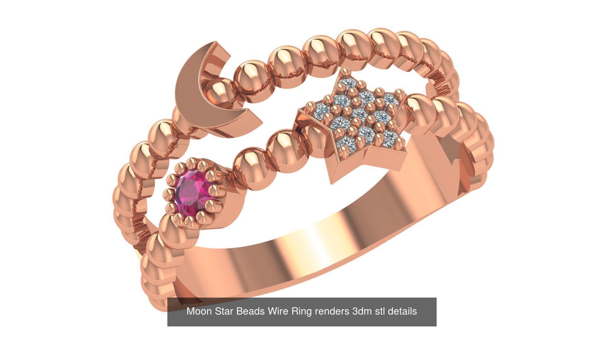 41 Wire Light wt minimalist Ring 3dm stl renders  3D Model Collection_23