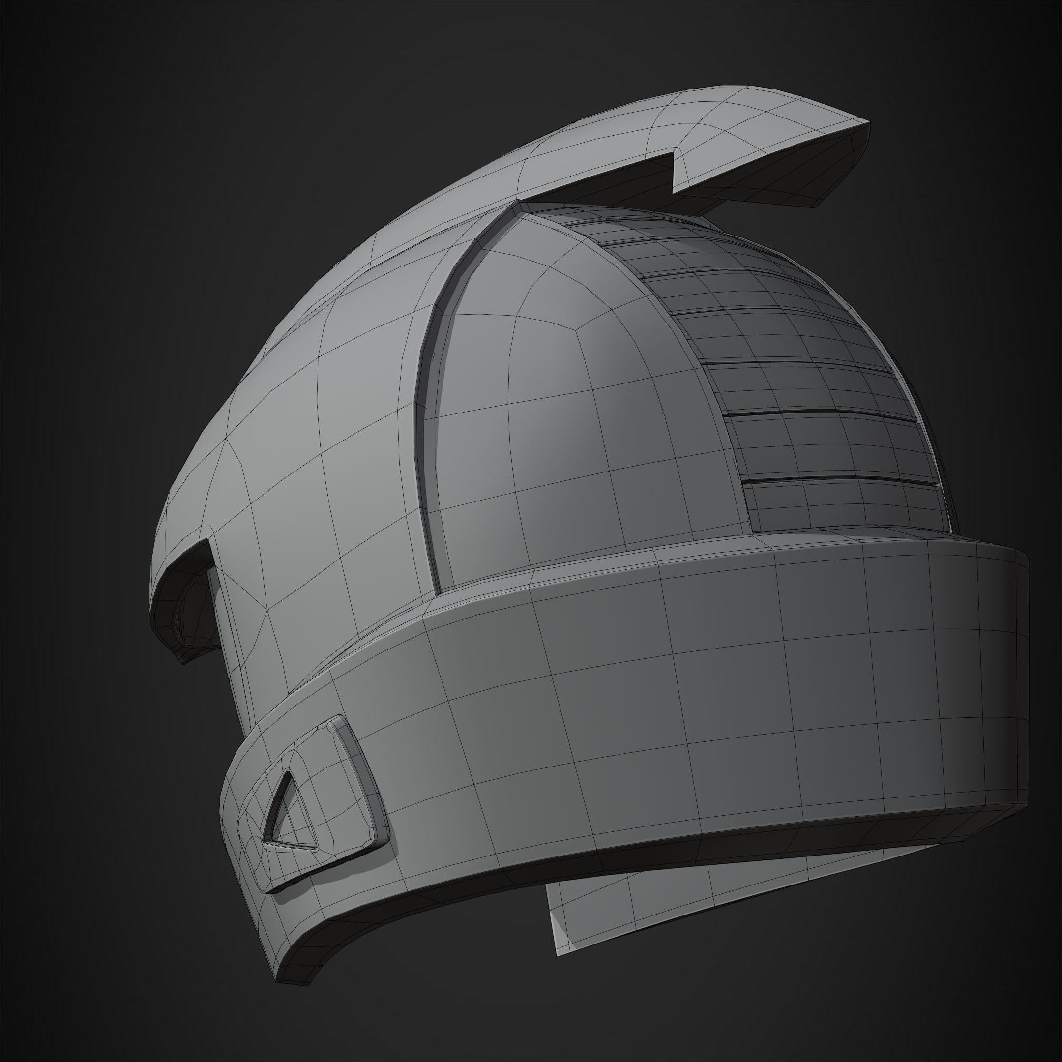 Yu-Gi-Oh 5ds Yusei Fudo Duel Runner Helmet for Cosplay 3D print model_20