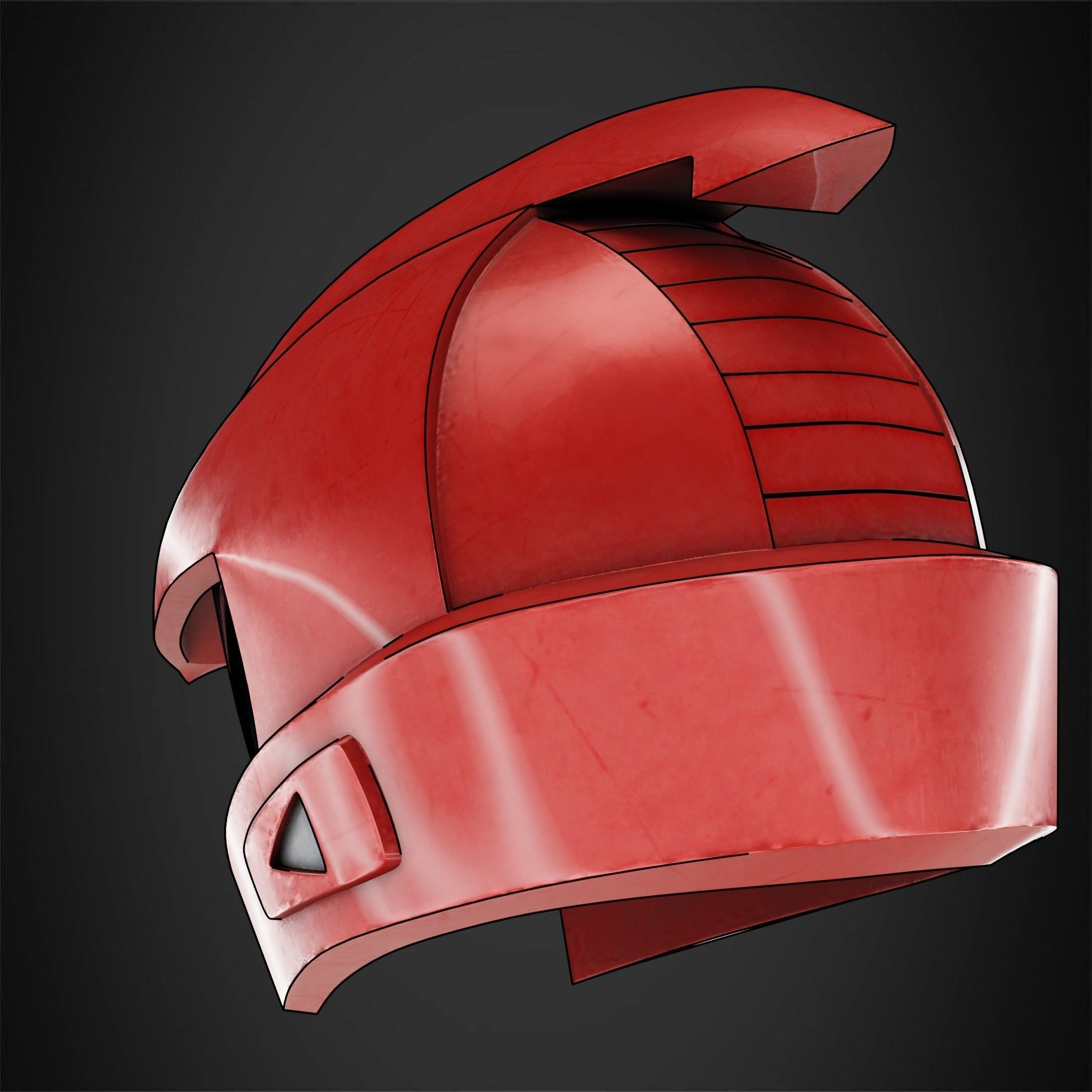 Yu-Gi-Oh 5ds Yusei Fudo Duel Runner Helmet for Cosplay 3D print model_5