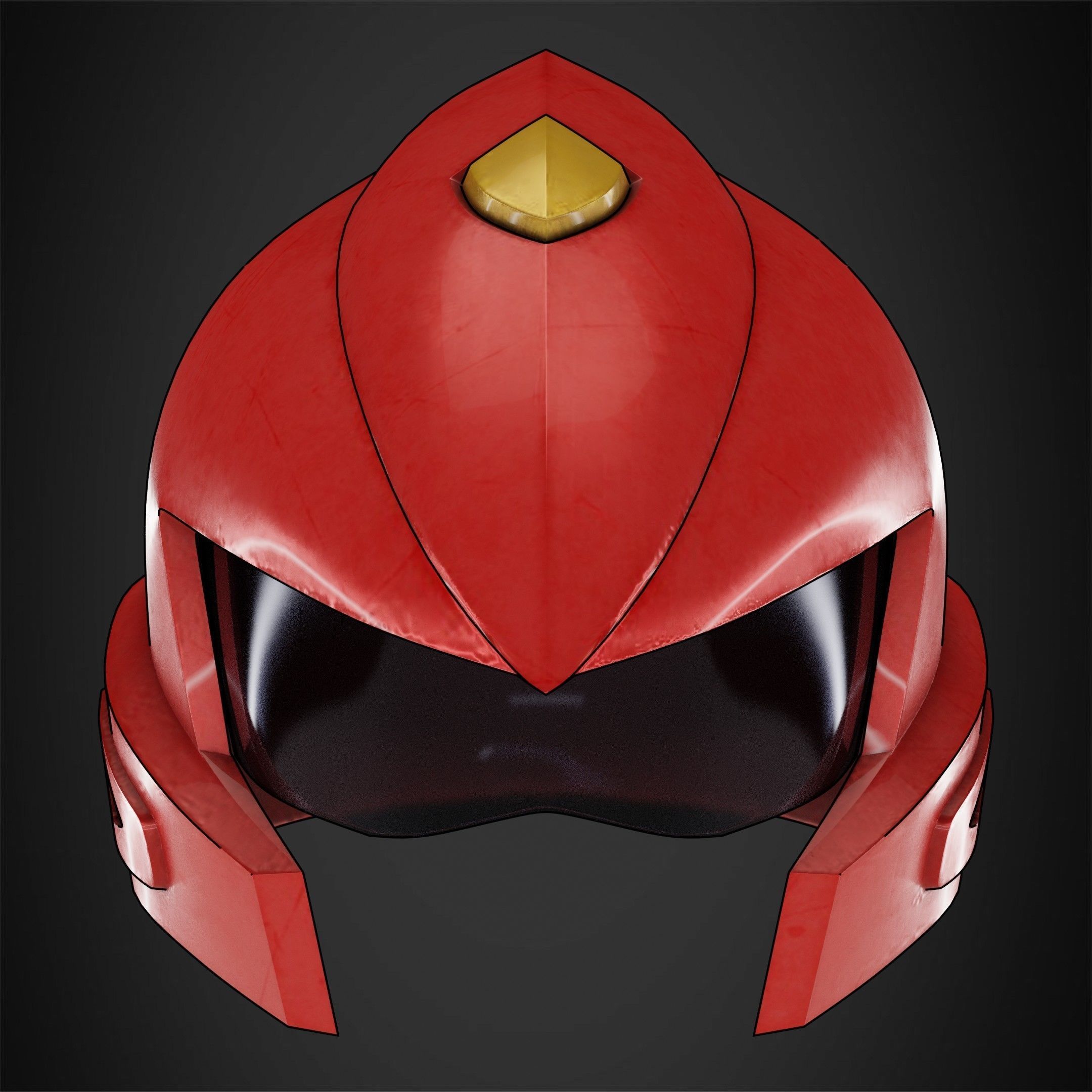 Yu-Gi-Oh 5ds Yusei Fudo Duel Runner Helmet for Cosplay 3D print model_2