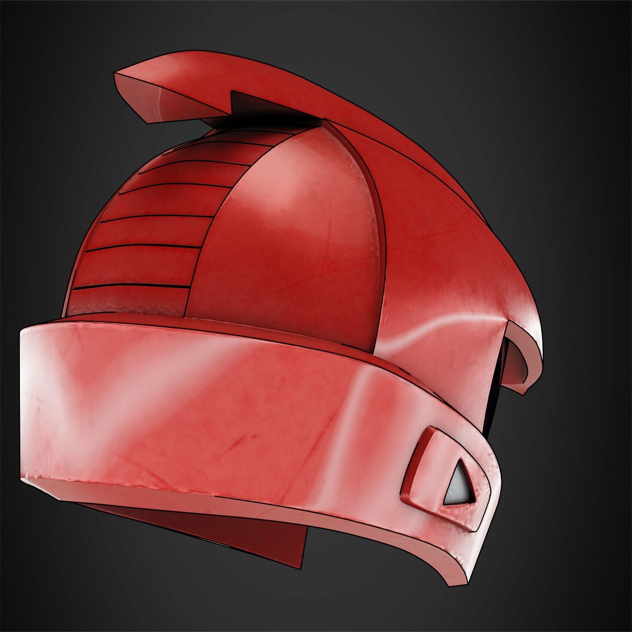 Yu-Gi-Oh 5ds Yusei Fudo Duel Runner Helmet for Cosplay 3D print model_7
