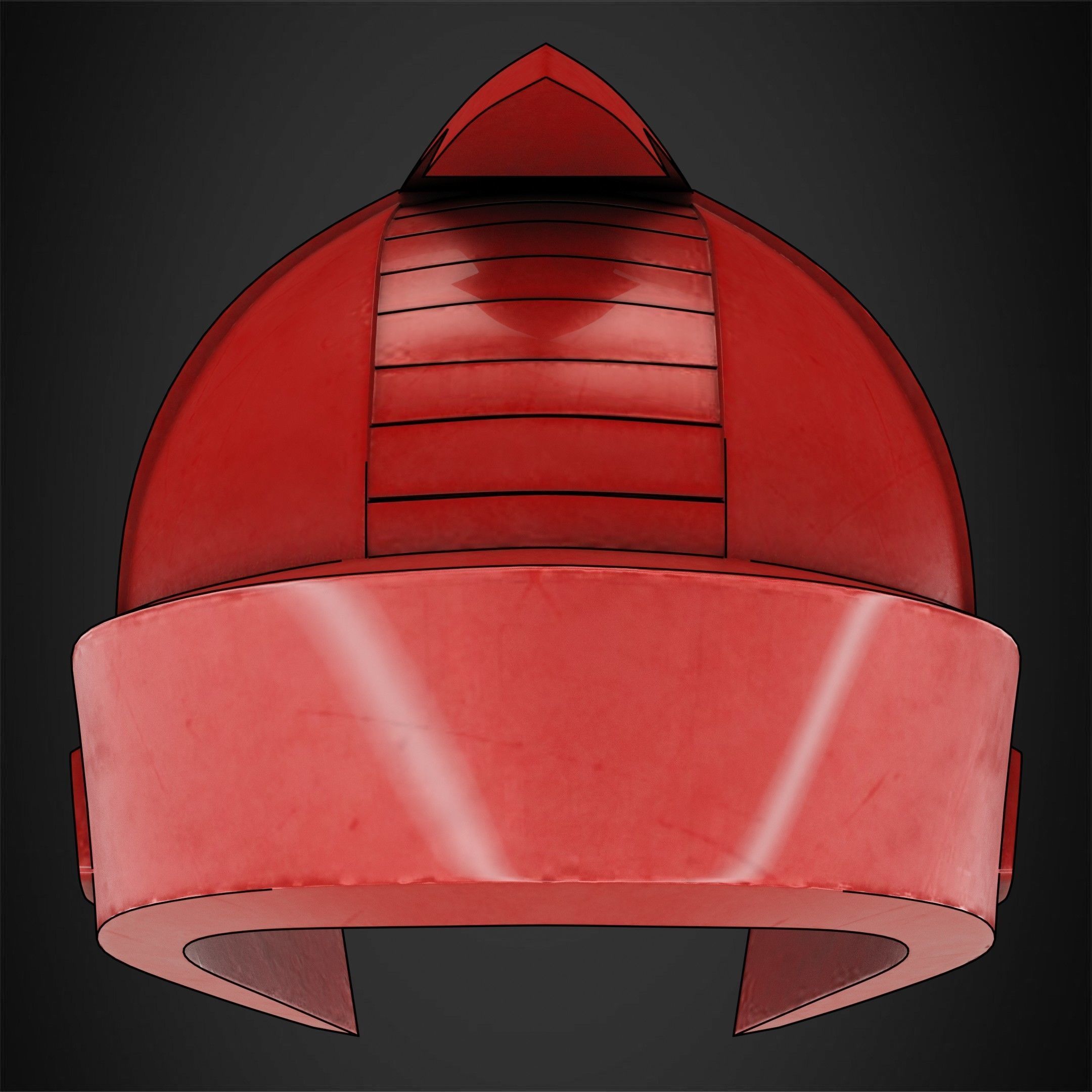 Yu-Gi-Oh 5ds Yusei Fudo Duel Runner Helmet for Cosplay 3D print model_6