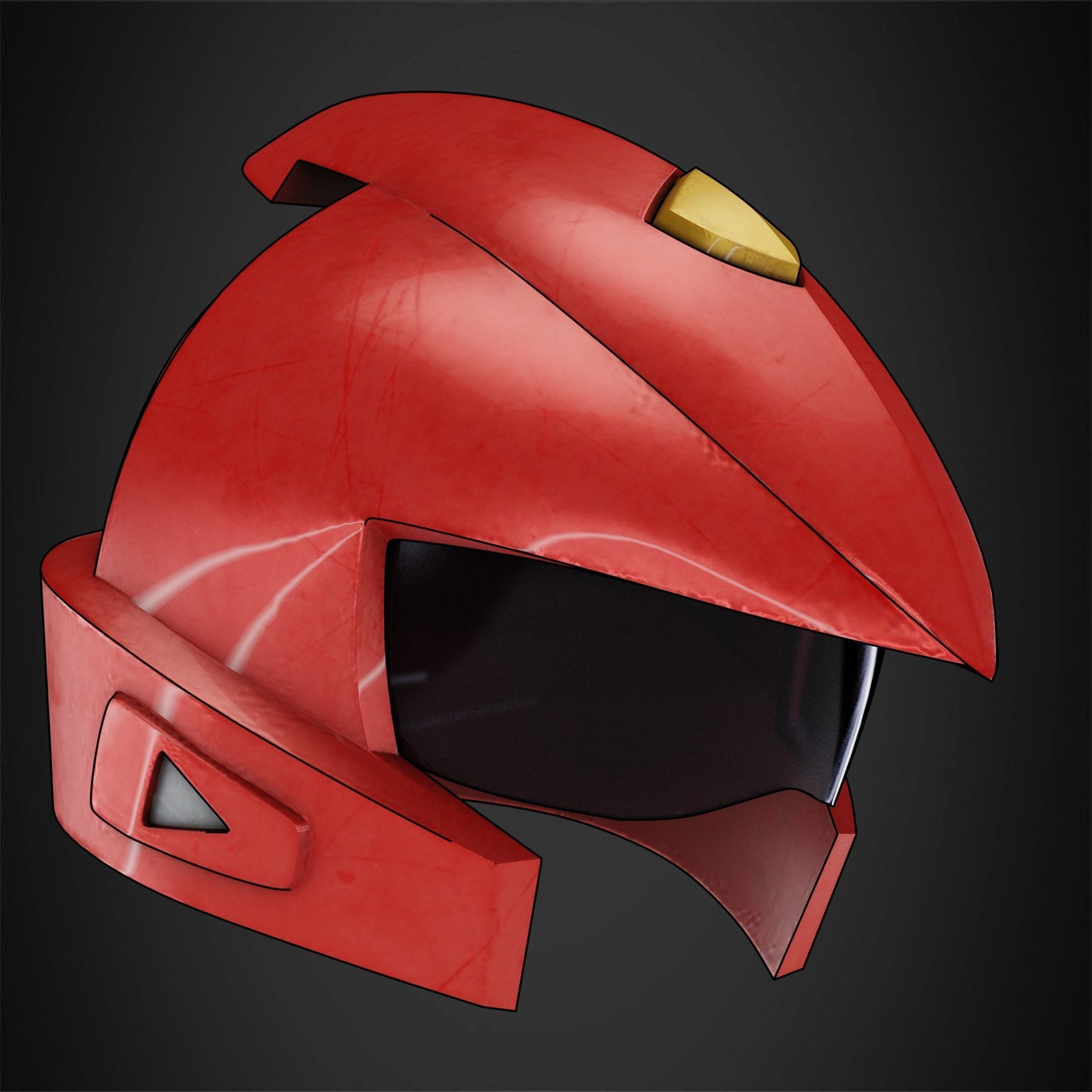 Yu-Gi-Oh 5ds Yusei Fudo Duel Runner Helmet for Cosplay 3D print model_9