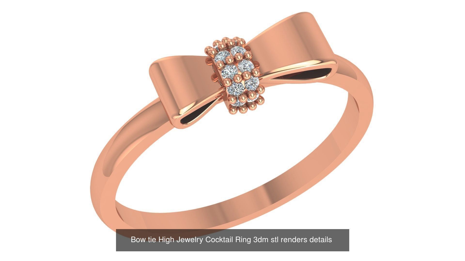 72 High Jewelry Cocktail Ring 3dm stl renders details 3D Model Collection_8