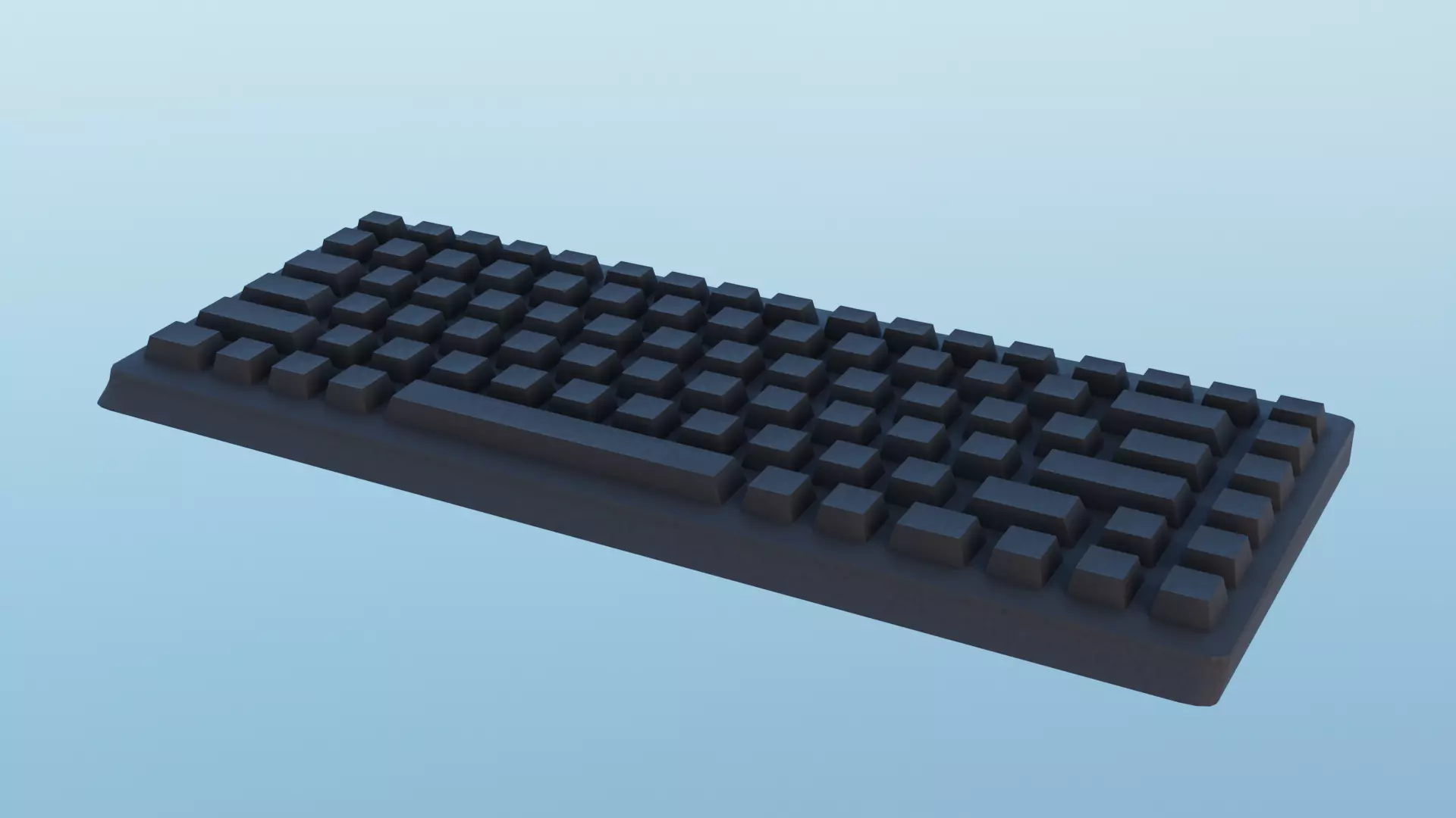 Keyboard Free low-poly 3D model_0