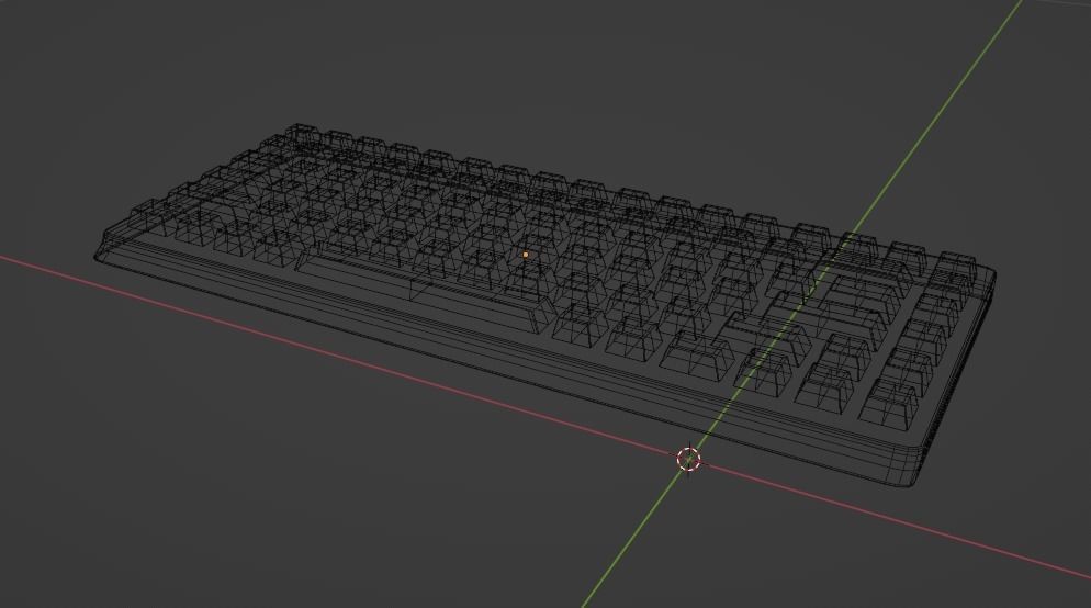 Keyboard Free low-poly 3D model_4