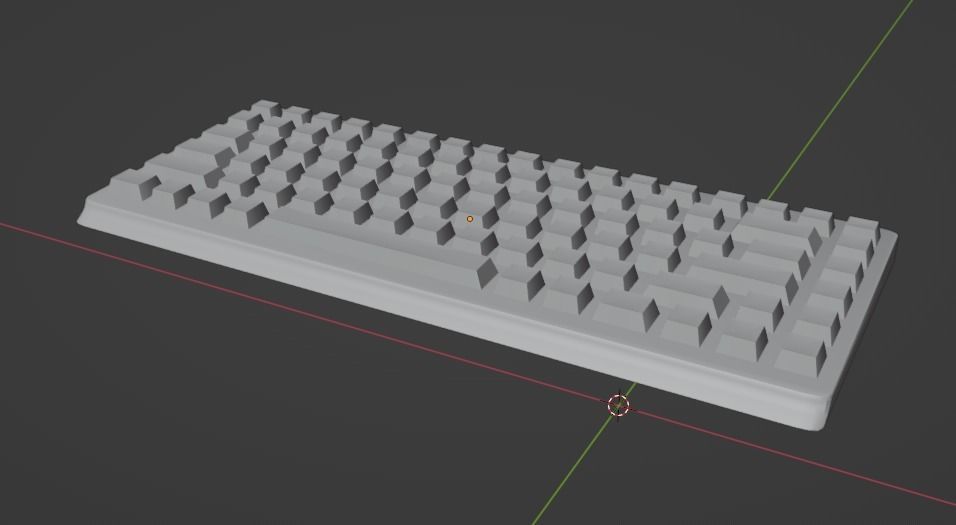 Keyboard Free low-poly 3D model_3
