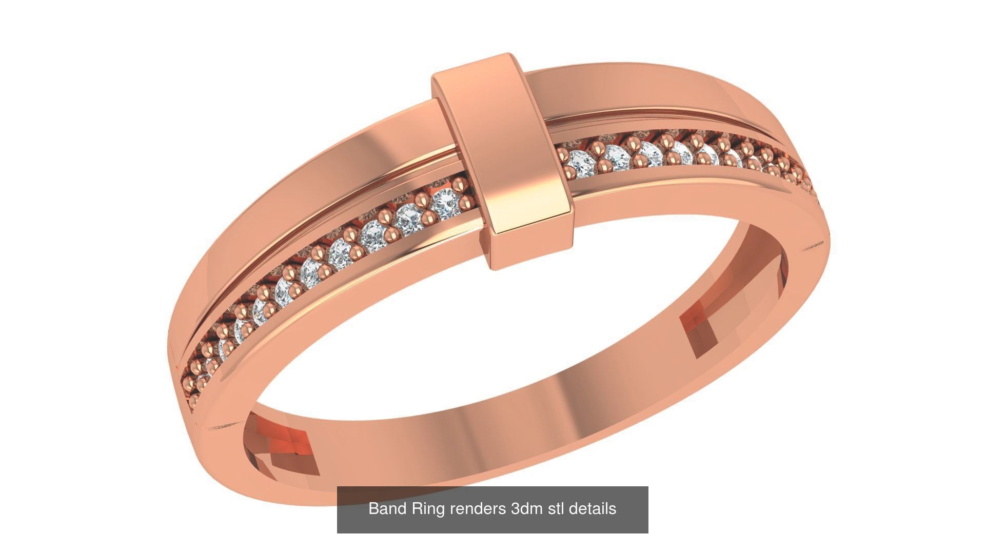 26 Solitaire Band Ring renders 3dm stl details 3D Model Collection_19