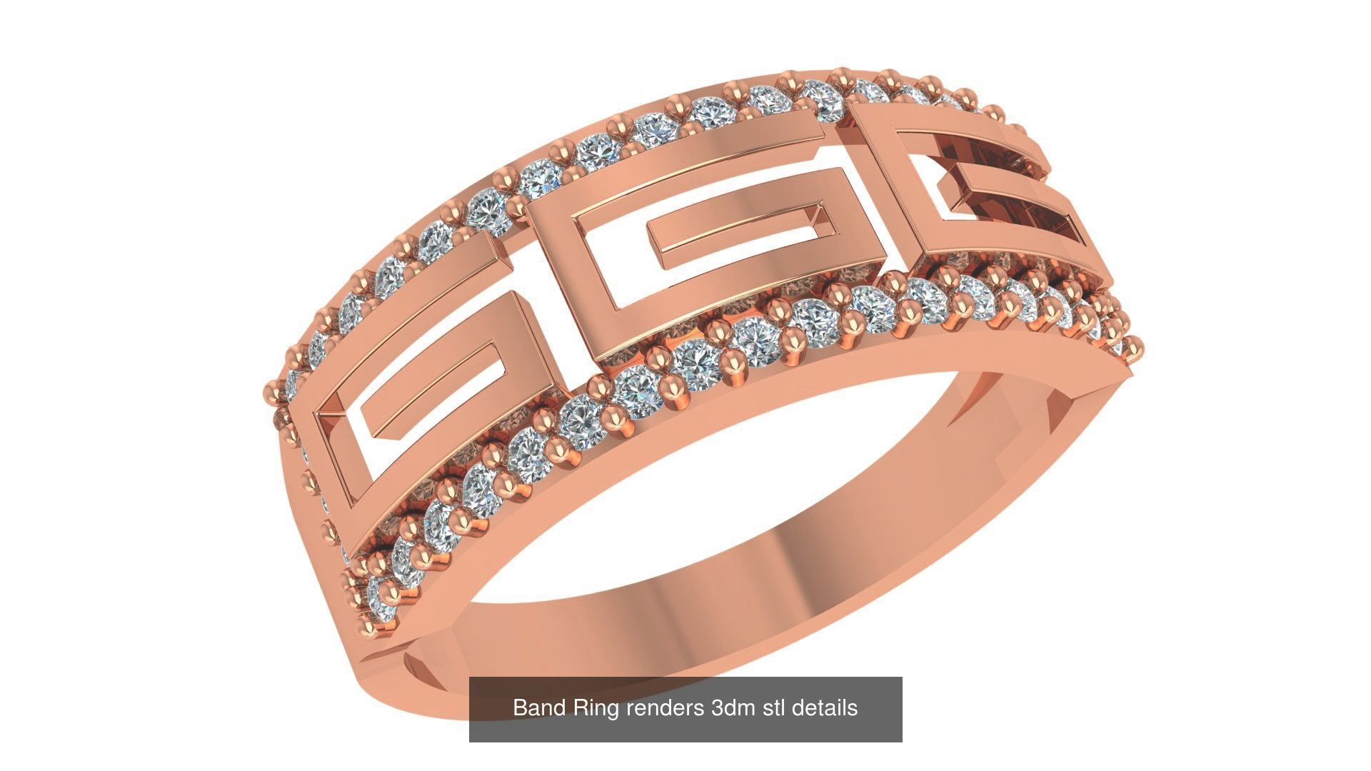 26 Solitaire Band Ring renders 3dm stl details 3D Model Collection_20