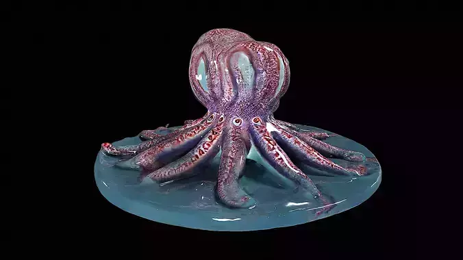 Horror octopus creature monster