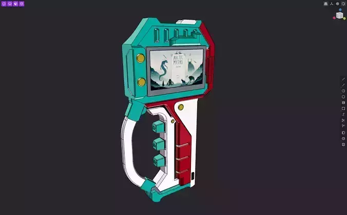 CyberDeck Handheld Concept 03 3D print model