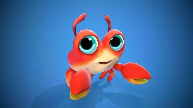 cartoon little crab