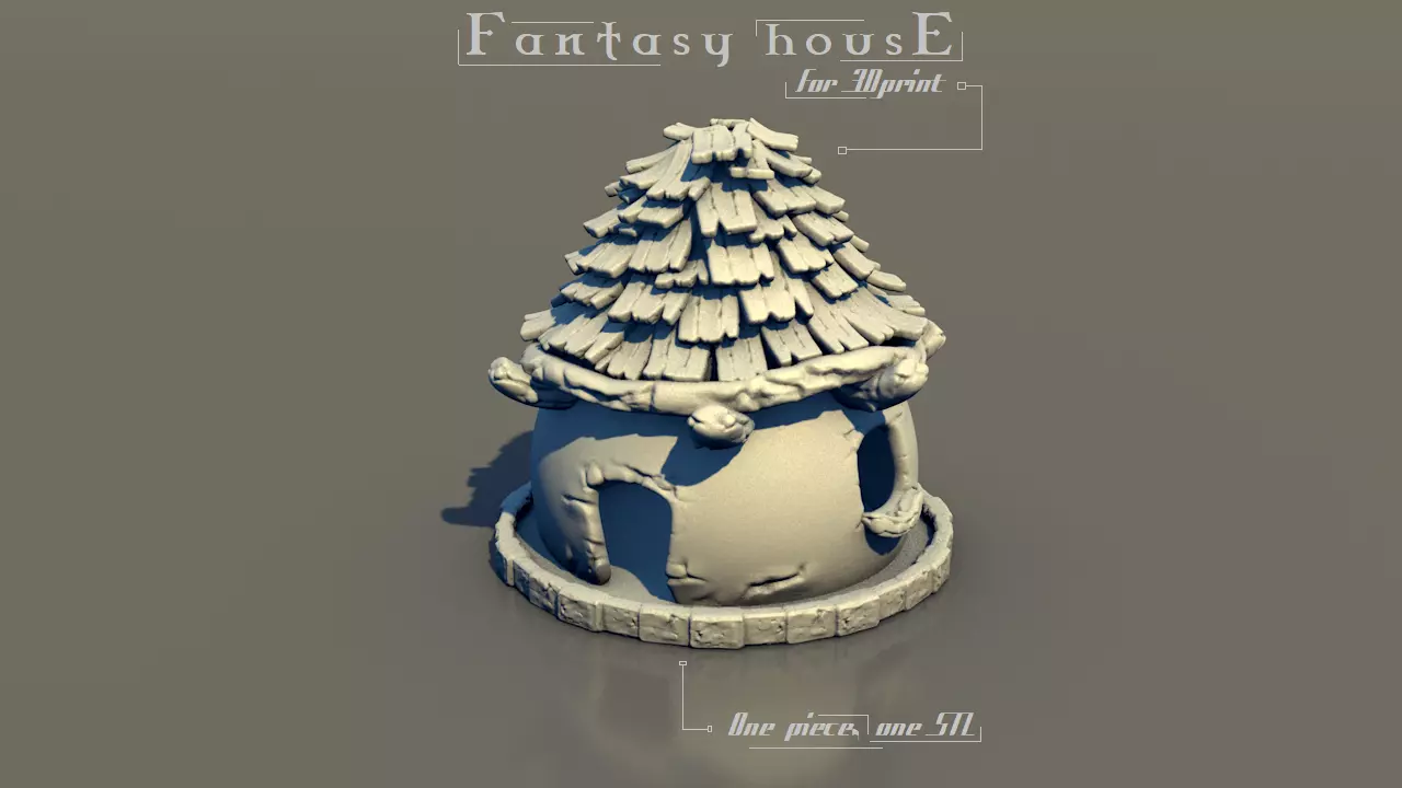 FANTASY HOUSE for 3Dprint 3D print model_0