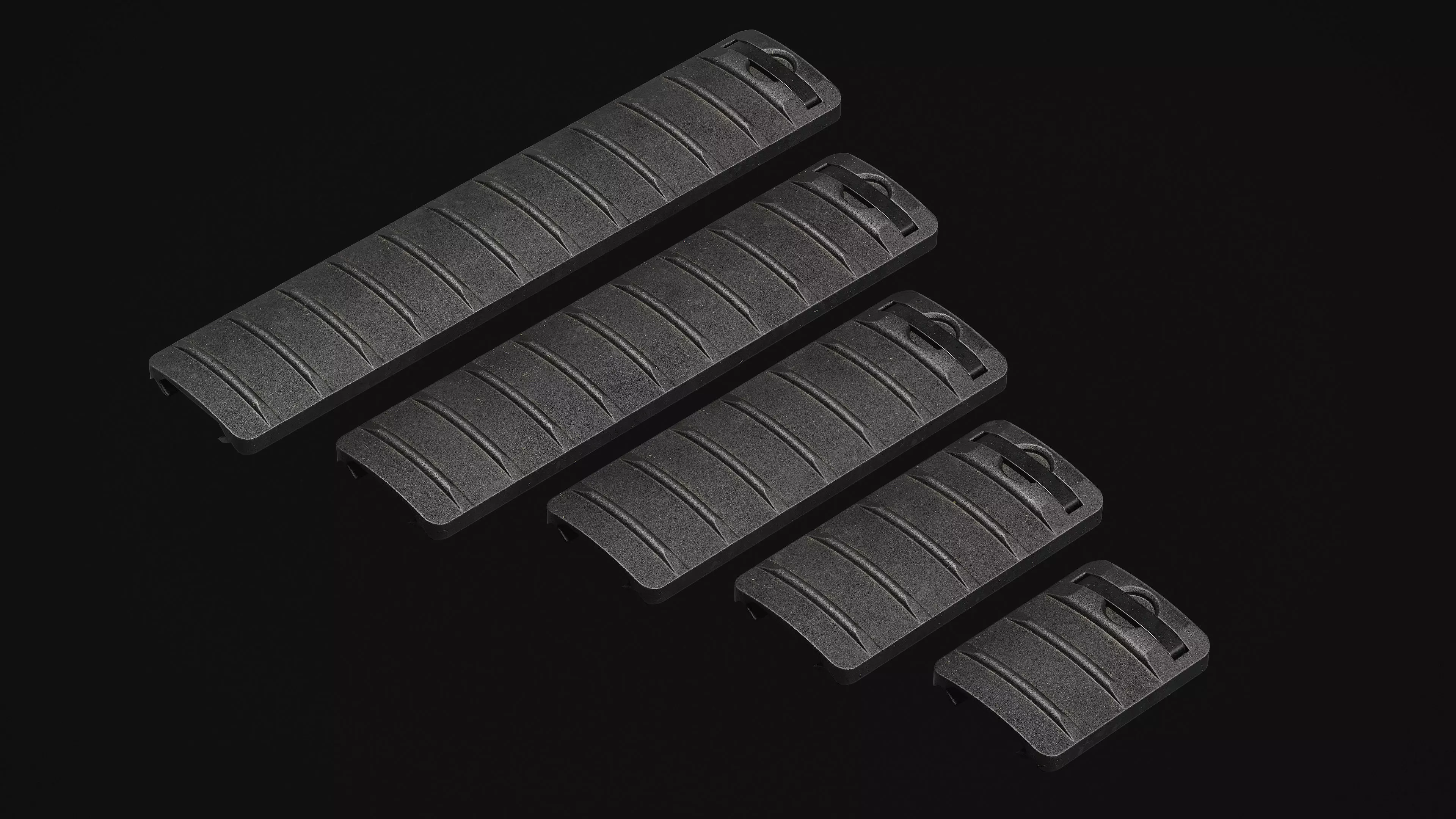 M4-AR15 Rifle Low-poly 3D model_34