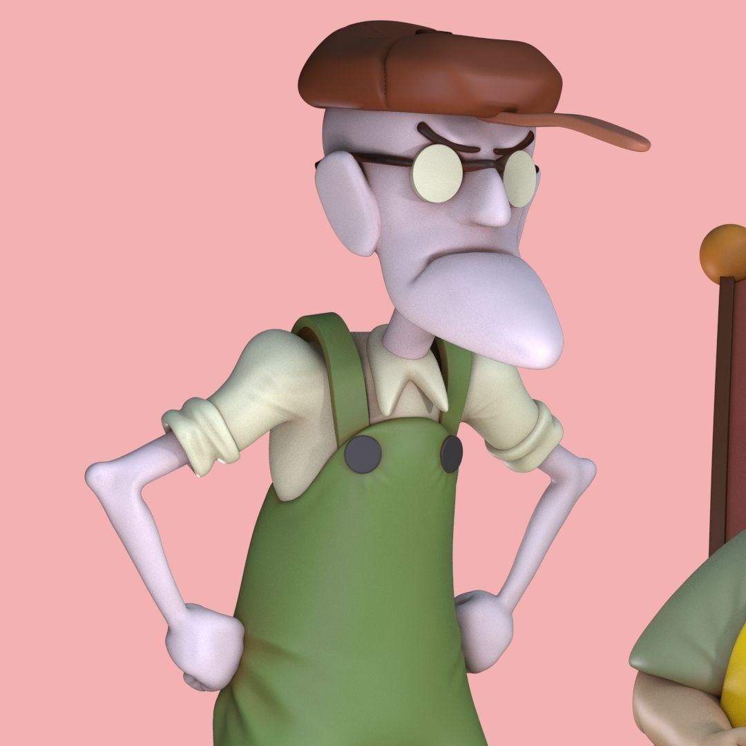 Courage the Cowardly dog family fan art  3D print model_4