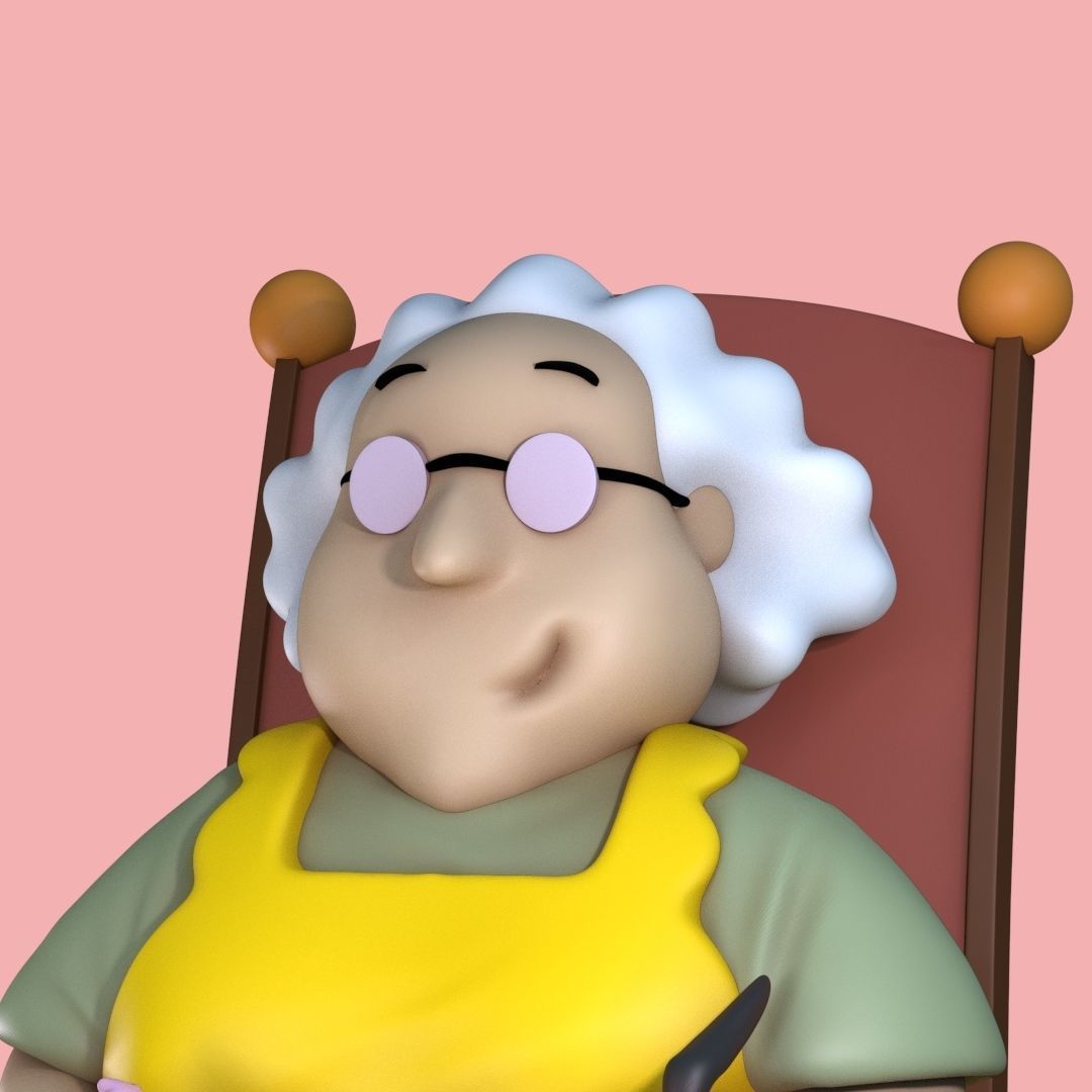 Courage the Cowardly dog family fan art  3D print model_3