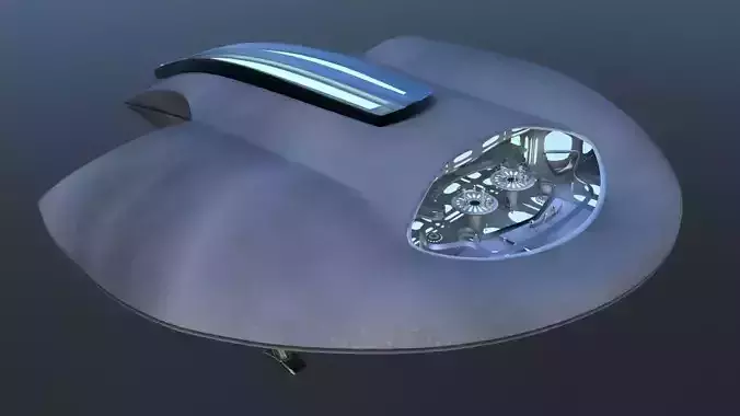 Futuristic UFO Space Ship