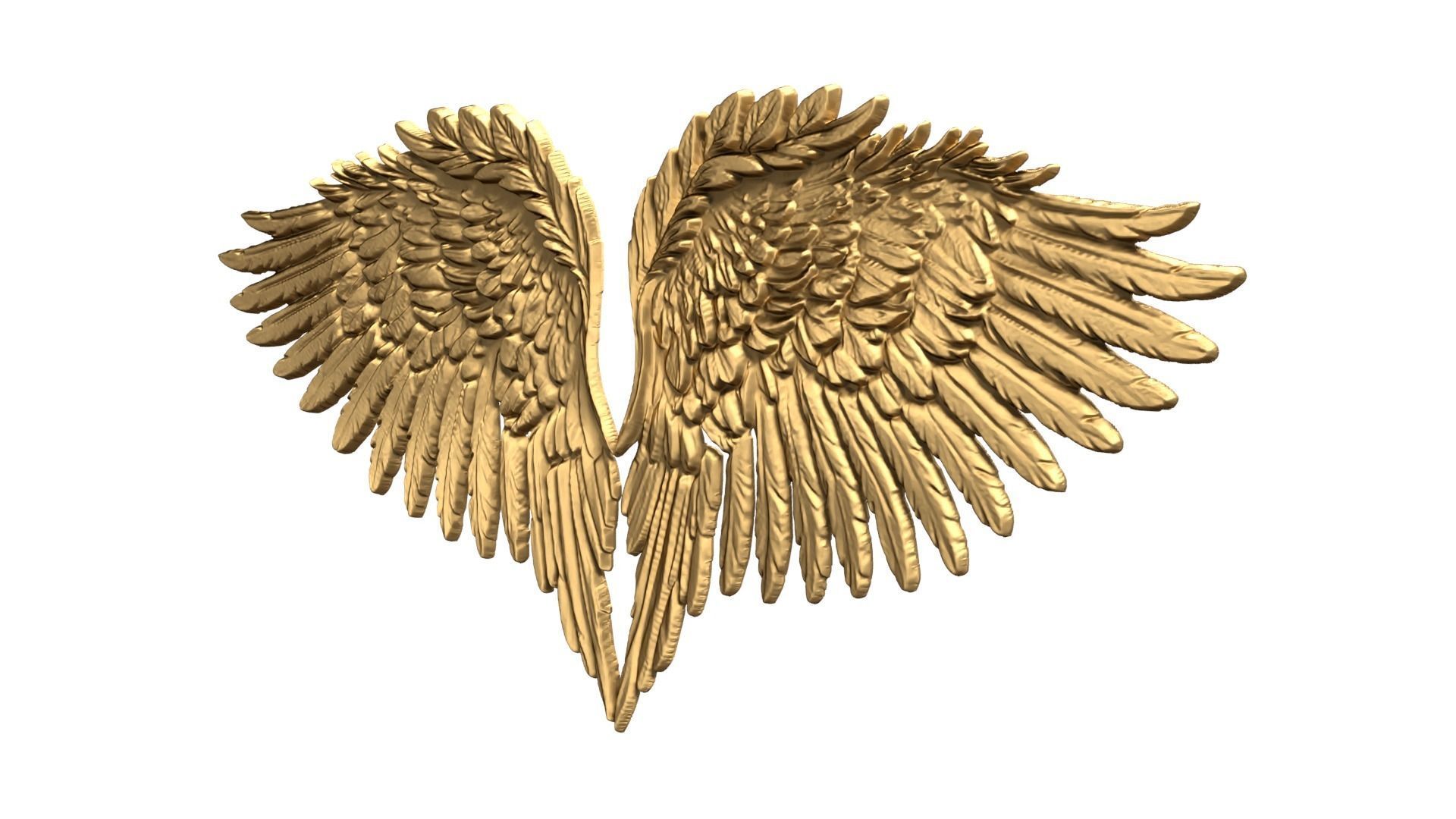 Wings Printable carved decor 17  3D print model_2