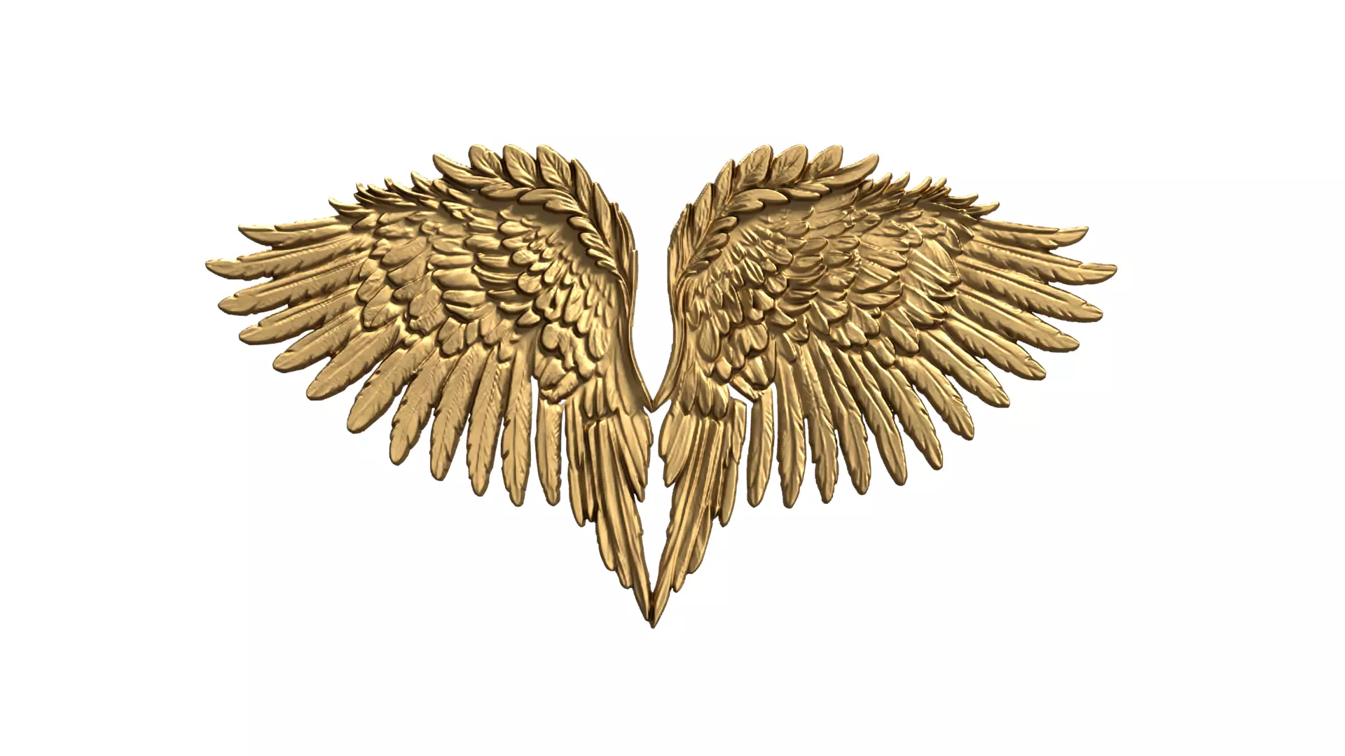 Wings Printable carved decor 17  3D print model_0