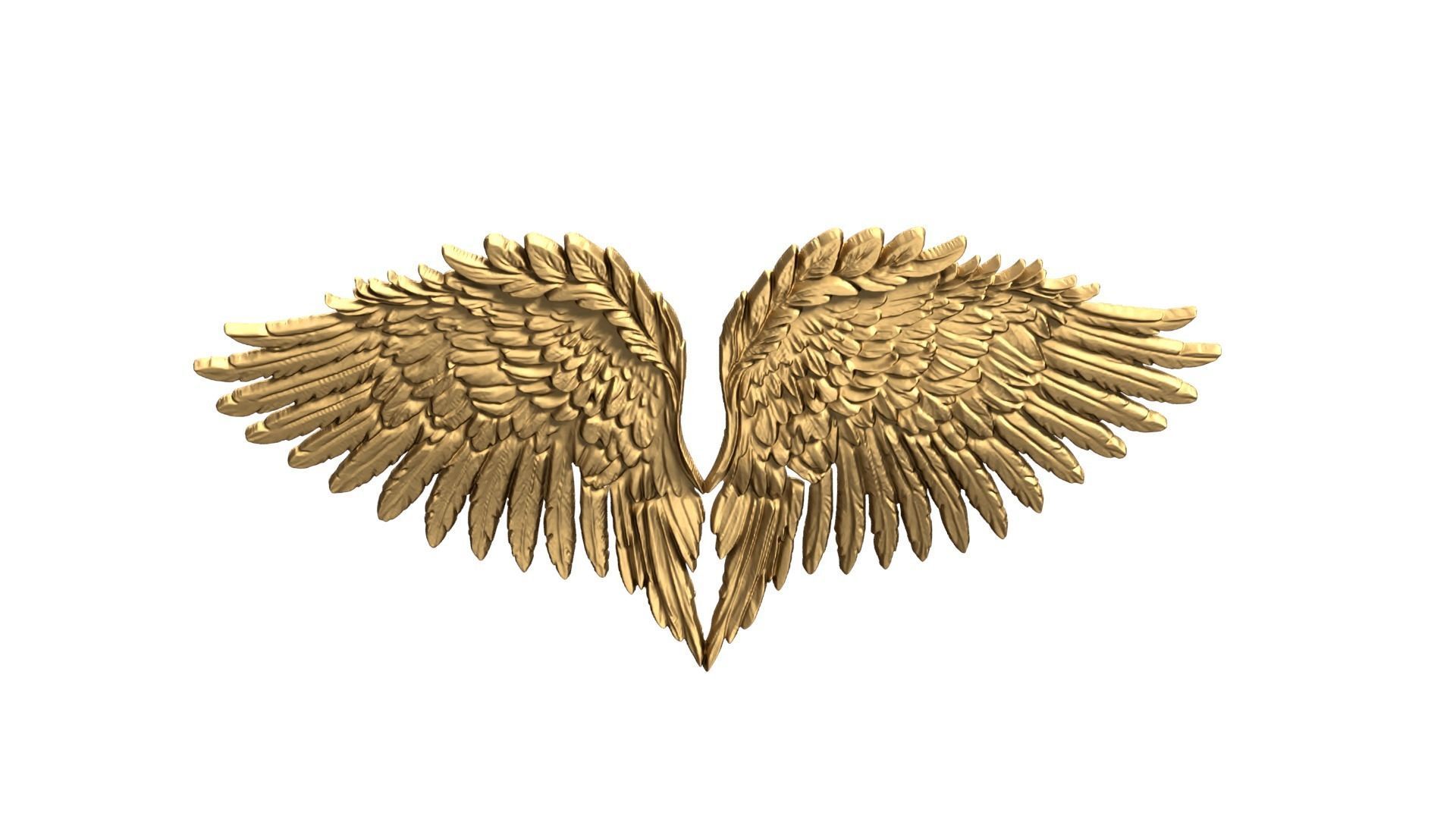 Wings Printable carved decor 17  3D print model_6