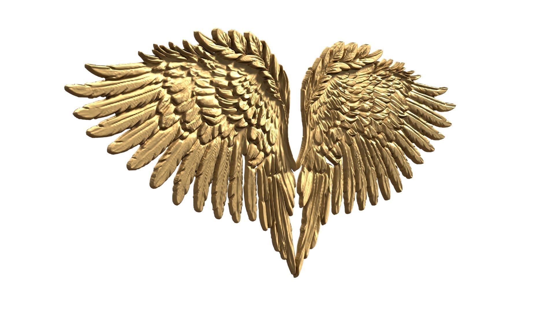 Wings Printable carved decor 17  3D print model_1