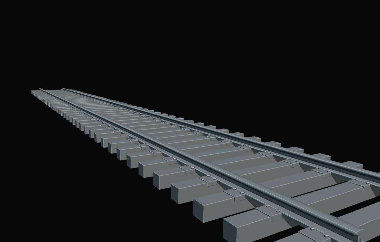 Rigged 4-8-4 Steam Locomotive - High-Poly Animated Train Model 3D model_19