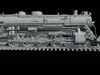 Rigged 4-8-4 Steam Locomotive - High-Poly Animated Train Model 3D model_1