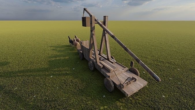 Medieval Catapult 3D model