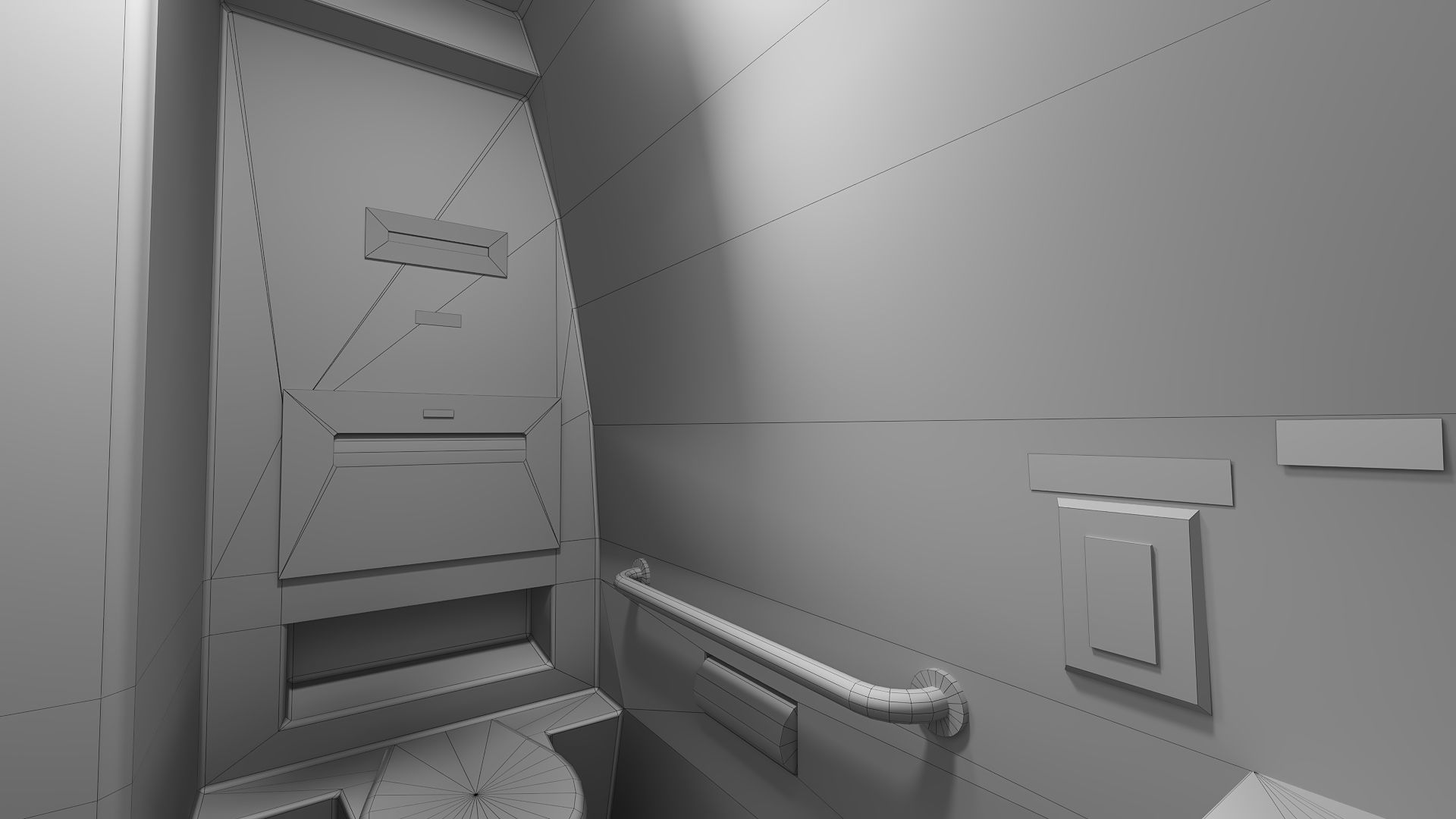 Amfleet 1 Coach Class Low-poly 3D model_41