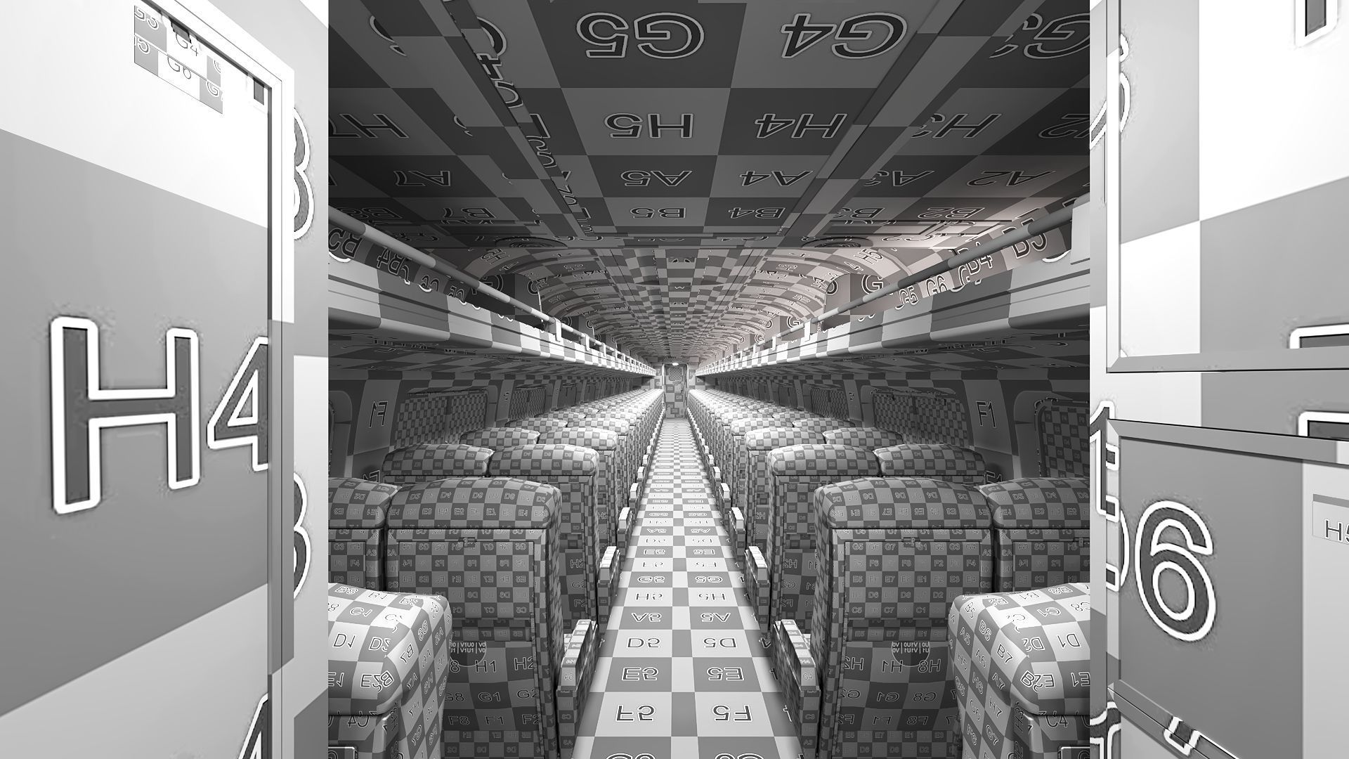 Amfleet 1 Coach Class Low-poly 3D model_44