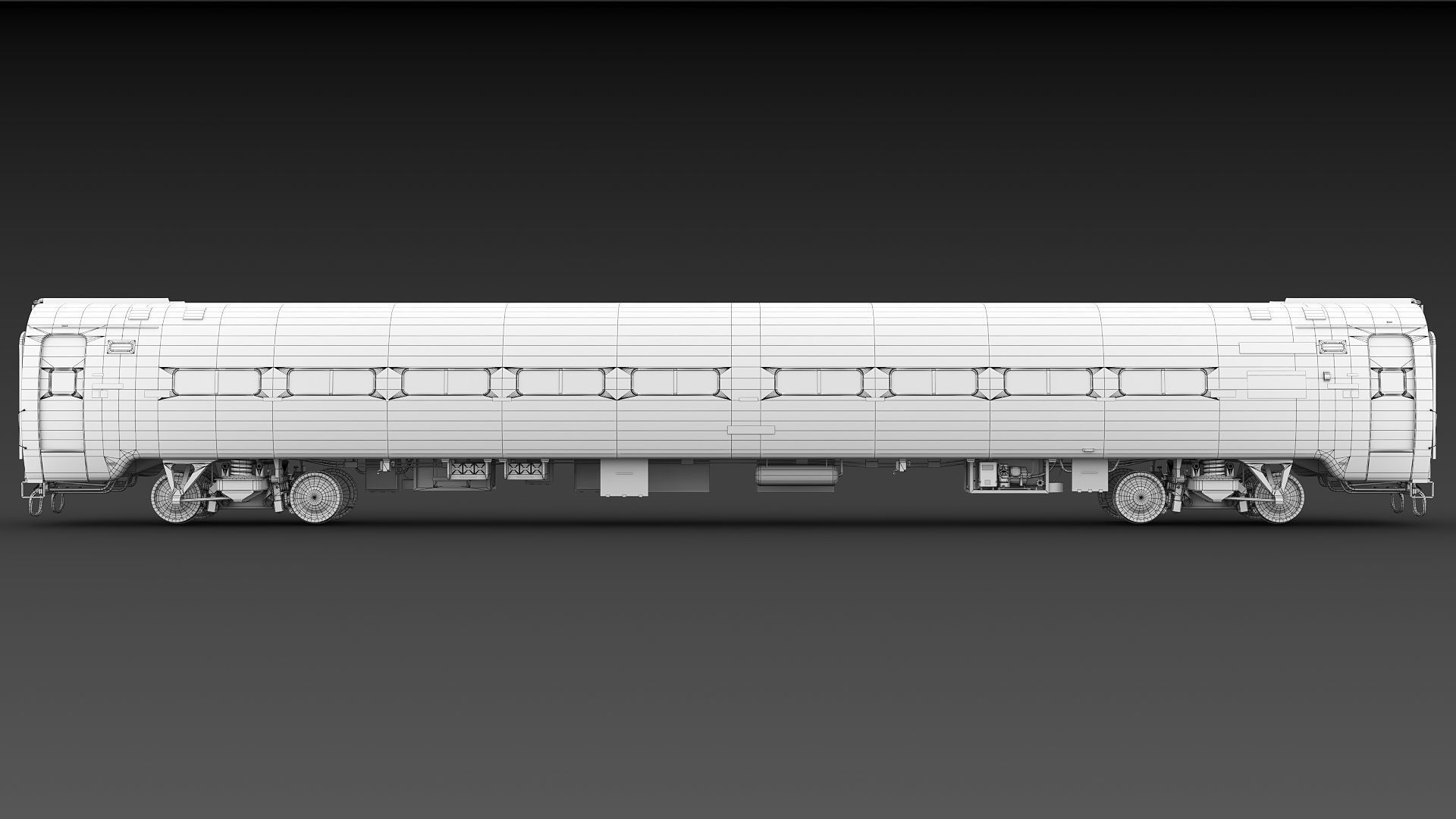Amfleet 1 Coach Class Low-poly 3D model_36