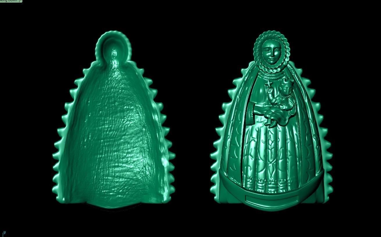 Virgin Mary 3D print model_5