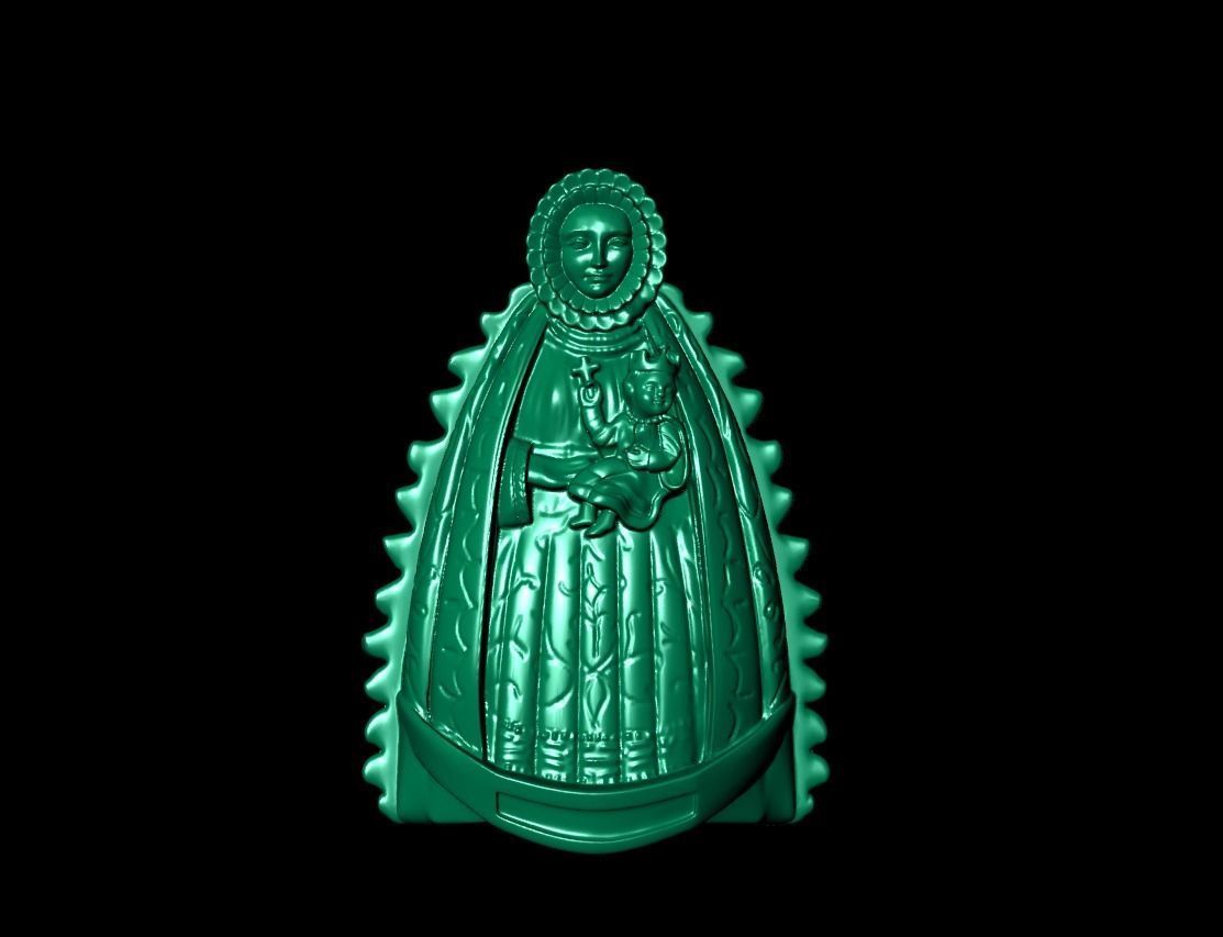 Virgin Mary 3D print model_4