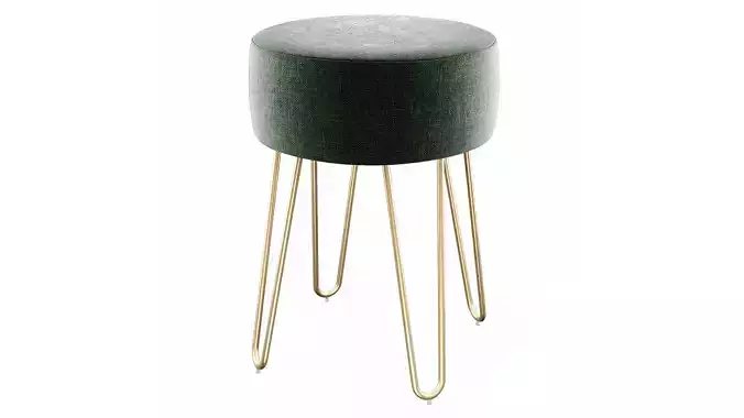 Foerster Iron Accent Stool 3D model