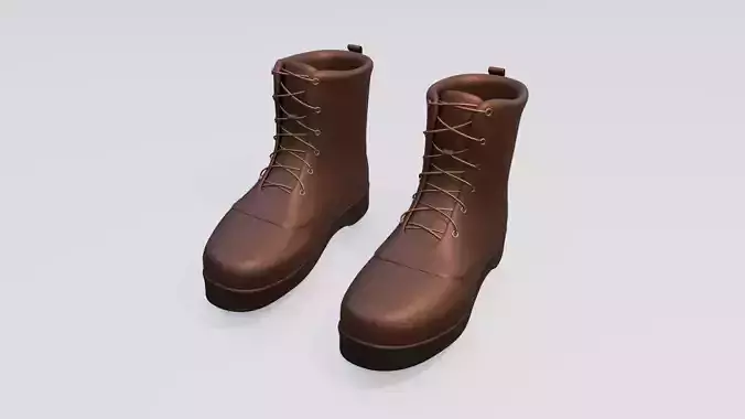 Leather Boots - Game Ready