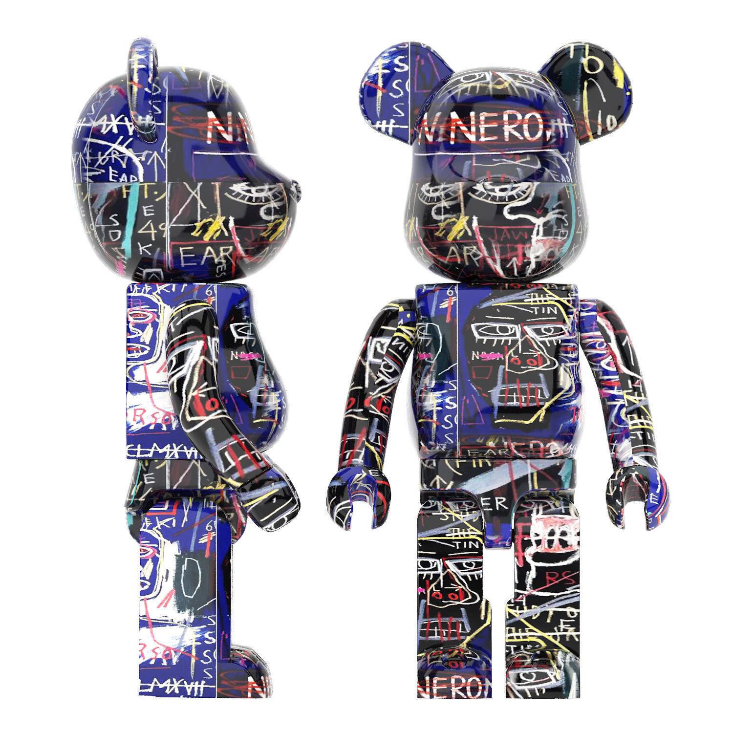 basquiat bearbrick collection 3D model_3