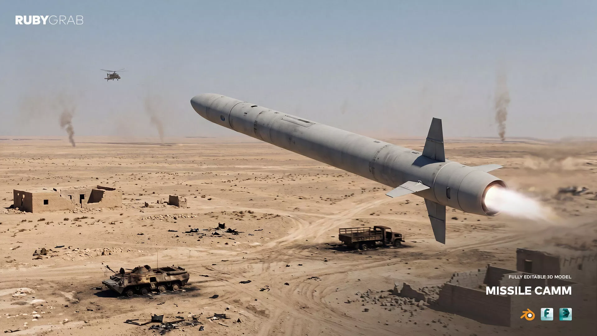 Missile CAMM 3D model