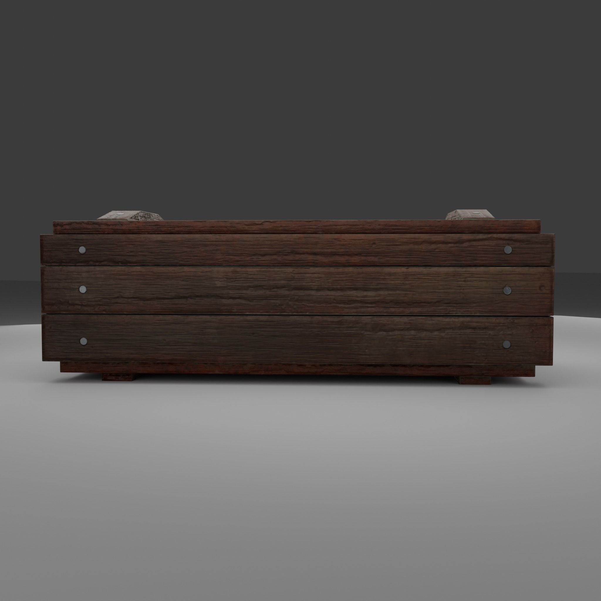 Wooden Crate Free low-poly 3D model_2