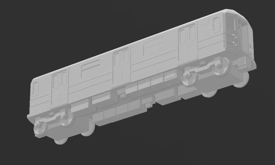 NYC MTA R62 Rolling Stock PRINT READY 3D print model_1