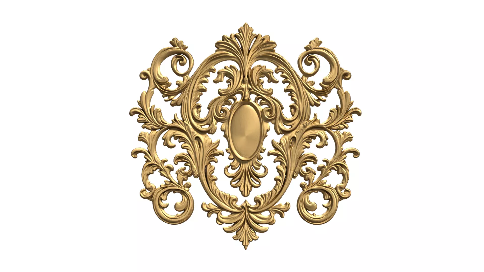Classic carved decor ornament 474 3D print model_0