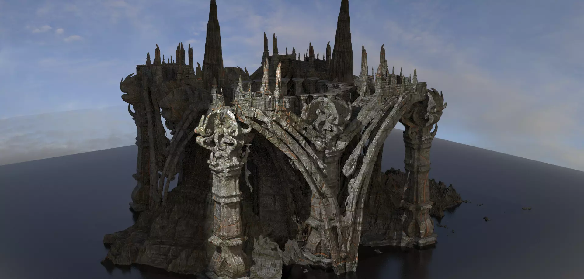 Forest Wizard Archway 3D model_0