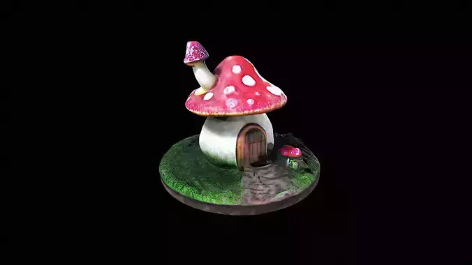 Little Mushroom House 3D model