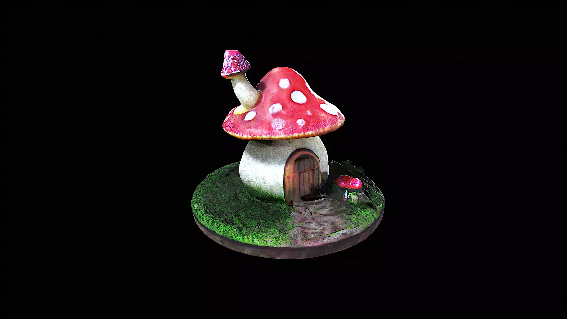Little Mushroom House 3D model_0