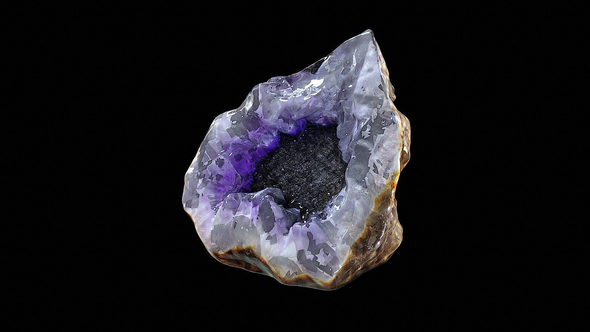 Beautiful Geode 3D model_5