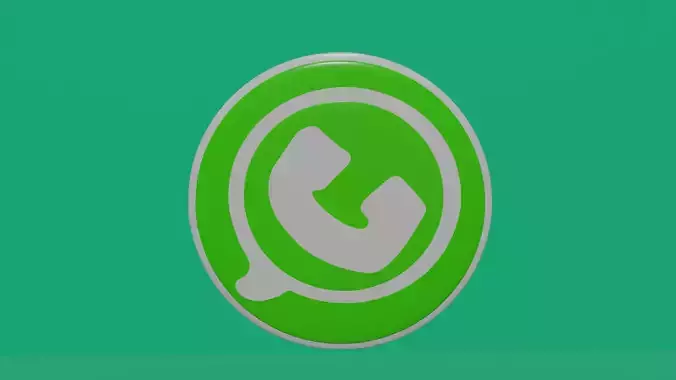 Logo Whatsapp 3D