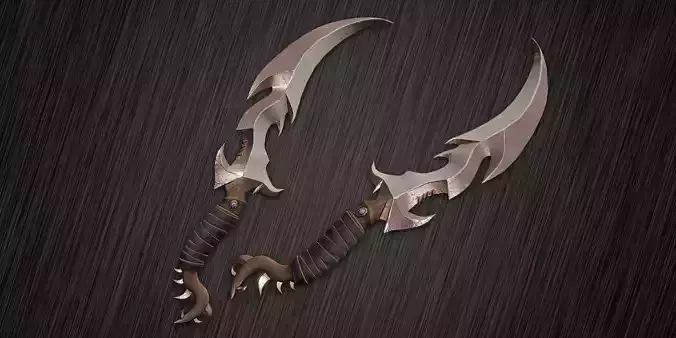 Fantasy Dagger 4  Low-poly 3D model