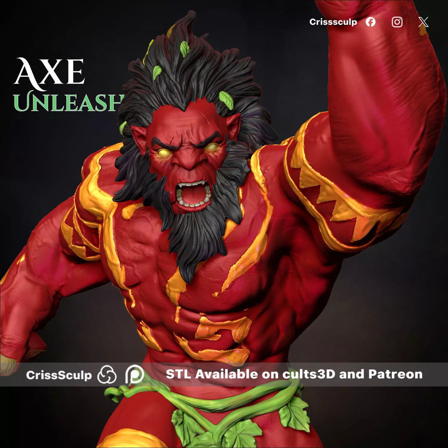 INMORTAL AXE UNLEASHED - DOTA 2 3D print model_0