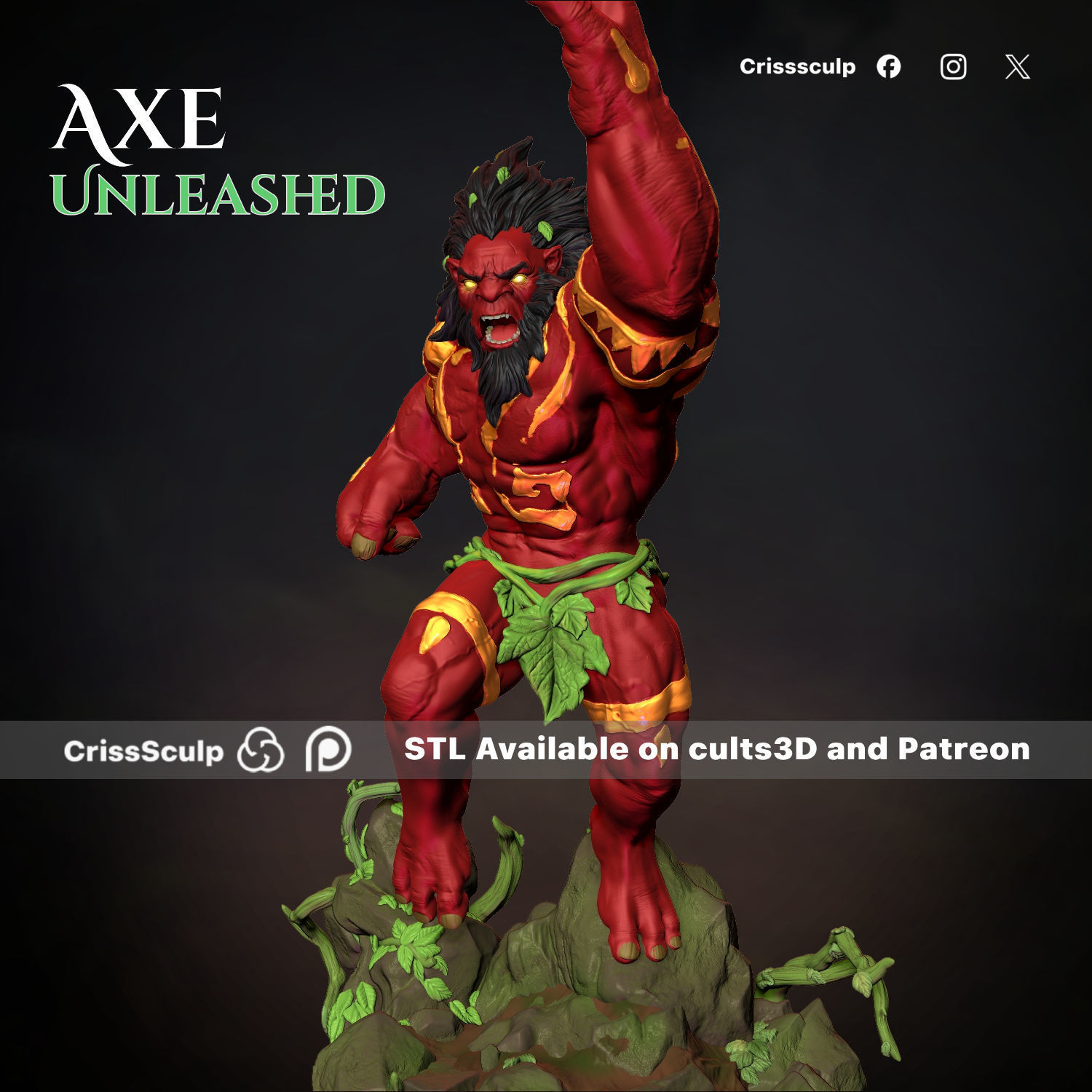 INMORTAL AXE UNLEASHED - DOTA 2 3D print model_1
