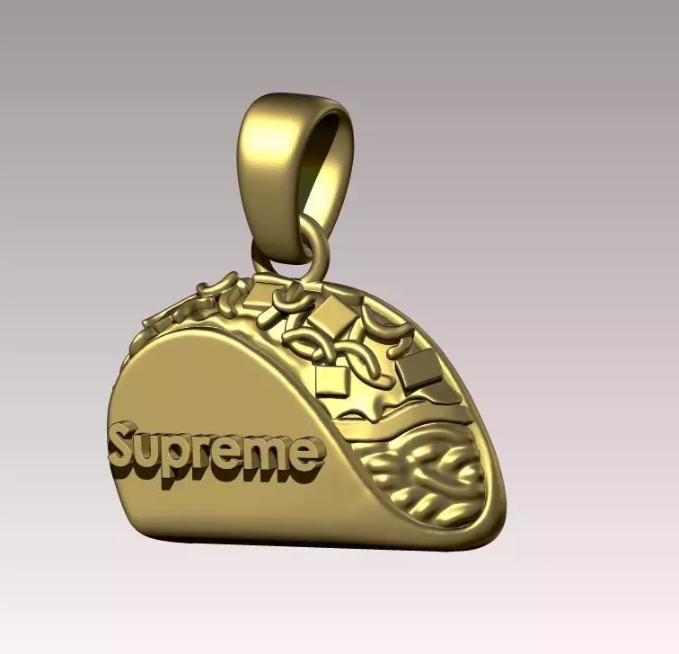 Taco supreme pendant 3D print model