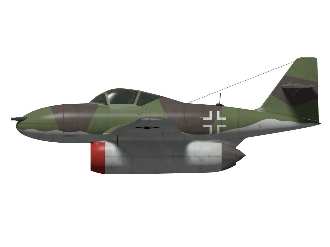 Messerschmitt P1095 3D model_8
